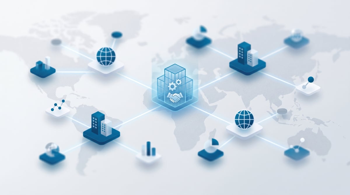 Cross-border corporate group structure with an indicator of real operational substance